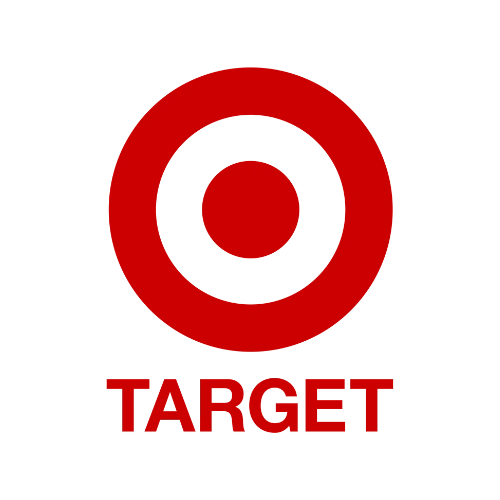 The image shows the Target logo, featuring a red bullseye with two concentric circles and the word TARGET in bold red letters below.
